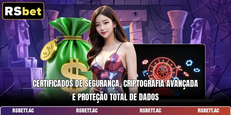 Certificados de segurança, criptografia avançada e proteção total de dados