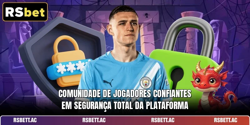 Comunidade de jogadores confiantes em segurança total da plataforma