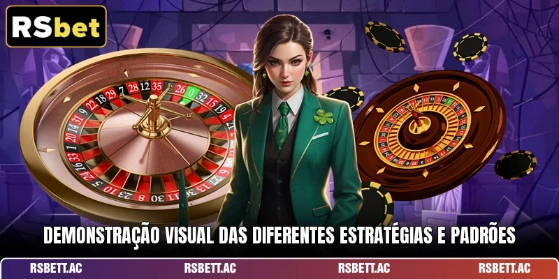 Demonstração visual das diferentes estratégias e padrões