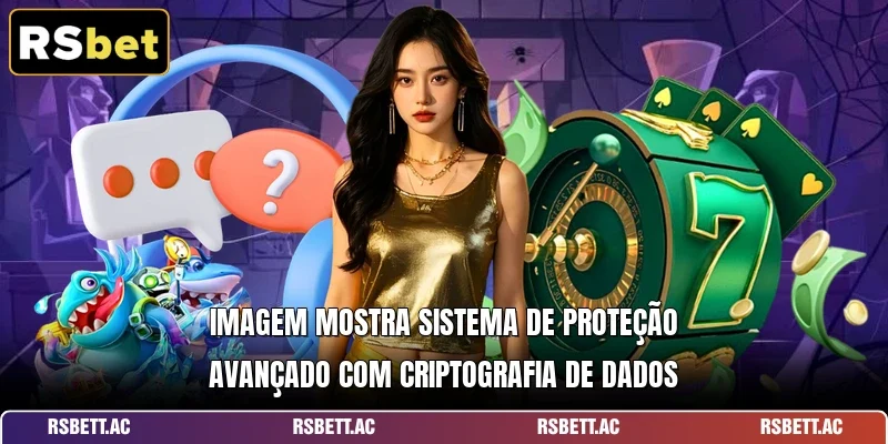 Imagem mostra sistema de proteção avançado com criptografia de dados