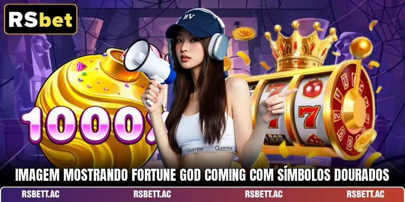 Imagem mostrando Fortune God Coming com símbolos dourados