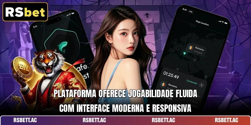 Plataforma oferece jogabilidade fluida com interface moderna e responsiva