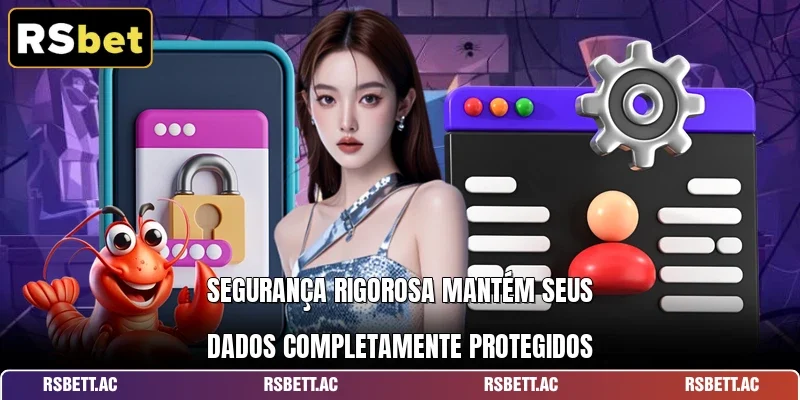 Segurança rigorosa mantém seus dados completamente protegidos