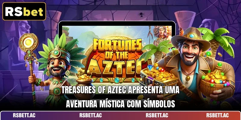 Treasures of Aztec apresenta uma aventura mística com símbolos