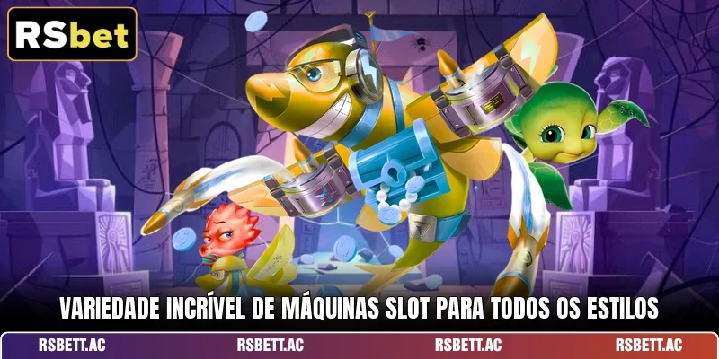 Variedade incrível de máquinas slot para todos os estilos
